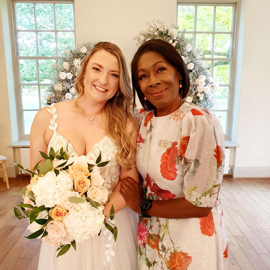 Wedding Performed by Patricia Walker Bride and wedding in Essex